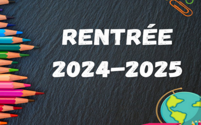 Calendrier de la rentrée des élèves 2024-2025