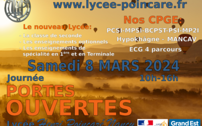 Portes ouvertes 08 mars 2025